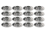 Spring retainers, titanium, 1.300", set of 16